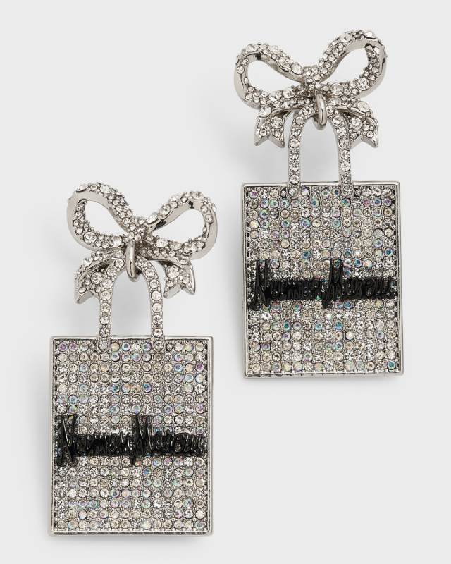 Neiman Marcus Shopping Bag Earrings